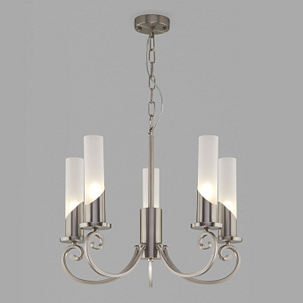 Люстра подвесная Eurosvet Banci 60117/5 никель 60Вт 5 лампочек E14