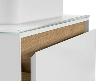 Тумба под раковину подвесная CERSANIT LOUNA SP-SZ-LOU80-BL/Wh 49х80х54,6см
