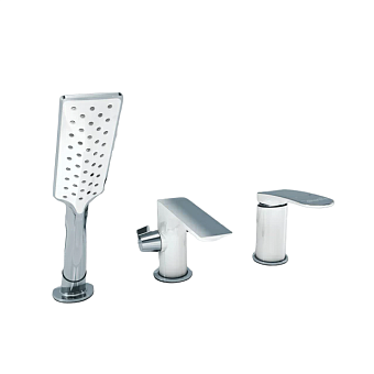 Смеситель для ванны RADOMIR Эдельвейс 1-27-0-0-0-626 белый/хром