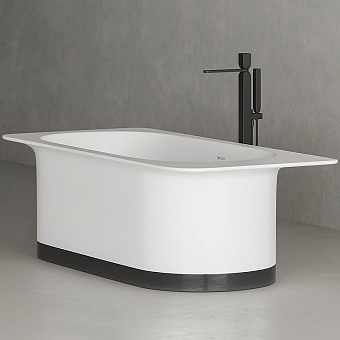 Ванна каменная SALINI NINFEA 102721M S-Stone матовая 180х82см отдельностоящая