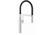 Смеситель для кухни GROHE Essence New 30294000 гибкий излив хром/белый