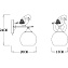 Светильник настенный Arte Lamp GEMELLI A2150AP-1WG 60Вт E27