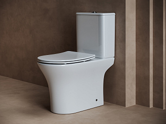 Унитаз напольный Ceramica Nova FORTUNA CN9001 безободковый с микролифтом
