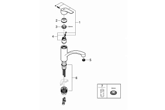 Смеситель для кухни GROHE Eurosmart 30260003 поворотный излив хром