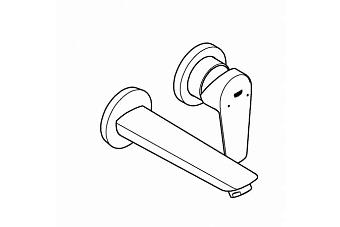 Смеситель для раковины GROHE BauEdge 20474001 хром