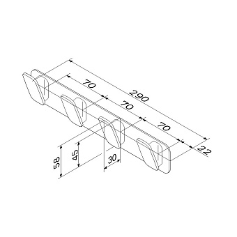 Крючок AM-PM Inspire 2.0 A50A35900 хром