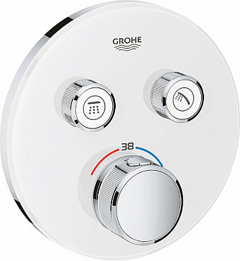 Смеситель для душа GROHE Grohtherm SmartControl 29151LS0 белый/хром