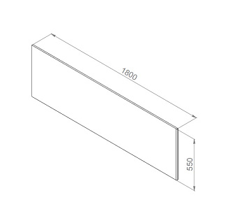Экран для ванны AM-PM Inspire 2.0 W52A-180-080W-P 180см