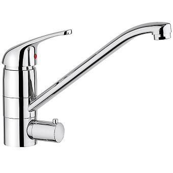 Смеситель для кухни Paini Creta 42CR5611KM поворотный излив хром