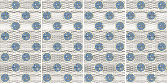 Декор ABK Wide and Style PF60003418 D+ Cp Fiori Avio Oro 240х120см 11,52кв.м.