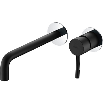 Смеситель для раковины Boheme Uno 465-BCR хром/чёрный