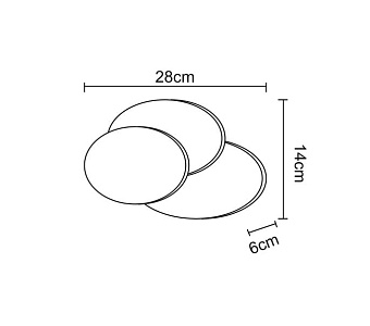 Бра Arte Lamp TRIO A1719AP-1GY 12Вт LED
