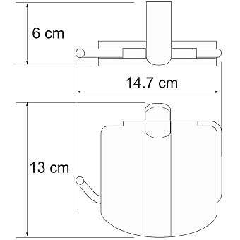 Держатель туалетной бумаги WASSERKRAFT BERKEL K-6825 хром