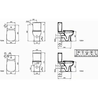 Чаша для унитаза IDEAL STANDARD ESEDRA T283401 без сиденья