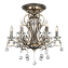 Люстра хрустальная Eurosvet Ernin 12505/6 античная бронза Strotskis 40Вт 6 лампочек E14