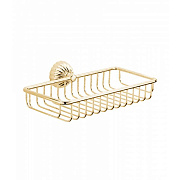 Полка в ванную прямоугольная Bongio Radiant 02013OR00 1-ярусная 14,5х24,5см золотой