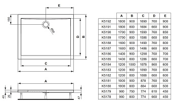 Душевой поддон IDEAL STANDARD ULTRAFLAT K517801 80х90см