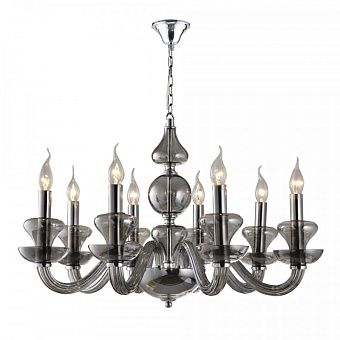 Люстра подвесная Newport 1900 1908/S fume 60Вт 8 лампочек E14