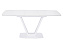 Кухонный стол раскладной AERO 80х130х76см закаленное стекло/сталь White Glass