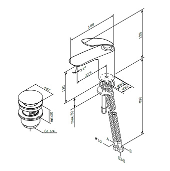 Смеситель для раковины AM-PM Sensation F3082164 хром