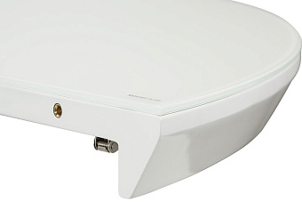 Кухонный стол раскладной AERO 120х120х76см закаленное стекло/сталь White Glass