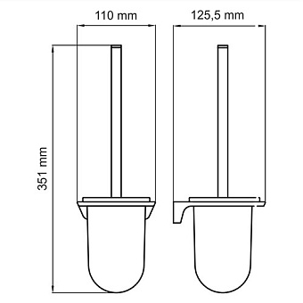 Ёршик WASSERKRAFT Glan K-5100 K-5127 чёрный