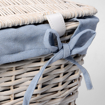 Корзина для белья WASSERKRAFT Lippe WB-450-S белый 34,6л