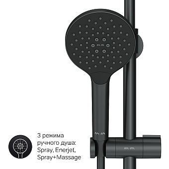 Душевая система AM-PM Like F0780522 чёрный