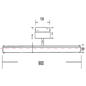 Магнитный трековый светильник Maytoni Track lamps TR026-2-14B3K 14Вт LED чёрный