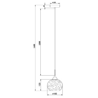 Светильник подвесной Maytoni Haze P244-PL-01-N 40Вт E14