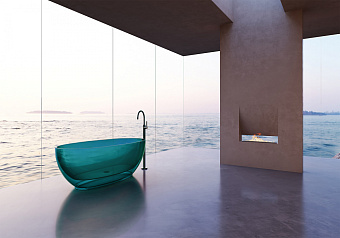 Ванна акриловая Abber Kristall AT9703Aquamarin 170х75см отдельностоящая