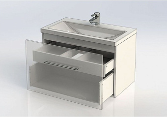 Тумба с раковиной AQUANET Порто 212577 44,3х80х53,3см