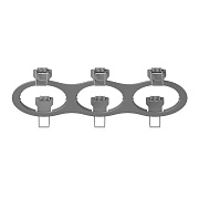 Рамка Lightstar 217639 255х90мм серый