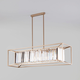 Люстра хрустальная Eurosvet Ostiniya 3299/6 хром/прозрачный хрусталь Strotskis 60Вт 6 лампочек E14