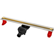 Щелевой душевой трап BERGES SUPER Slim 092154 83х31,2см горизонтальный сток