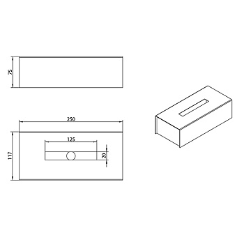 Контейнер для ванной Bongio Brasil&Hotelerie 04103CR00 хром