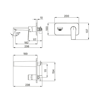 Смеситель для раковины IDDIS Edifice EDISB00i65 хром