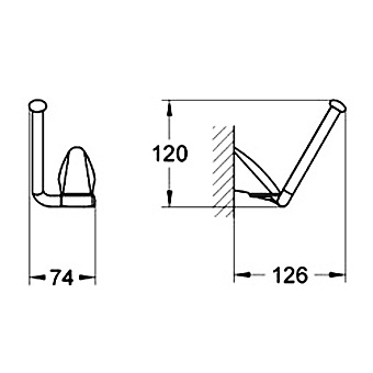 Держатель запасных рулонов GROHE Chiara 40334000 хром