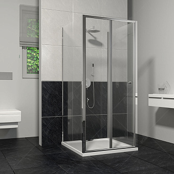 Угловое ограждение RGW Classic CL-31 185х100см стекло прозрачное