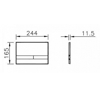 Панель смыва VITRA Select 740-1101 чёрный