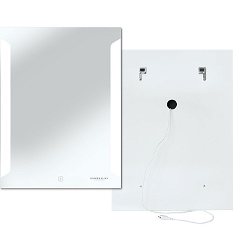 Зеркало SANITA LUXE Quadro QDR60SLMRPCS0010 80х60см с подсветкой
