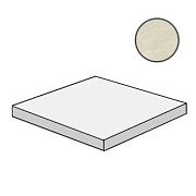 Плитка для ступеней Atlas Concord Италия Marvel Edge AFC5 Imperial White Scalino Angolare Lap 33х33см 0,109кв.м. полуматовая