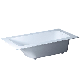 Ванна каменная SALINI ORLANDO 102024M S-Stone матовая 190х100см встраиваемая
