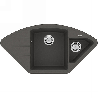 Мойка кухонная LEMARK IRKANA 980 9910047 50х98см серый шелк