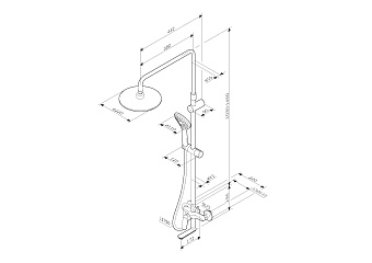 Душевая система AM-PM Sunny F0785C900 хром