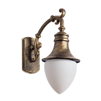Светильник фасадный Arte Lamp VIENNA A1317AL-1BN 75Вт IP44 E27 золотой/чёрный