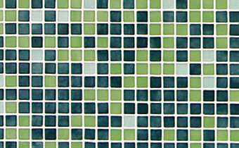 Стеклянная мозаика Ezzari VERDE  №7 белый/зелёный 31,3х49,5см 2кв.м.