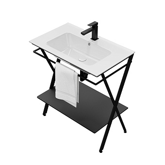 Консоль под раковину KERAMA MARAZZI Piano Next PIA.N.75.BLK чёрный матовый