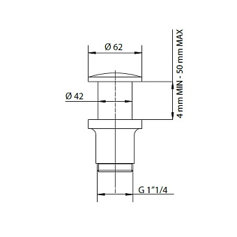 Донный клапан BOSSINI Z000301.030