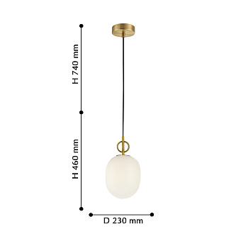 Светильник подвесной Favourite Sincera 2654-1P 40Вт G9